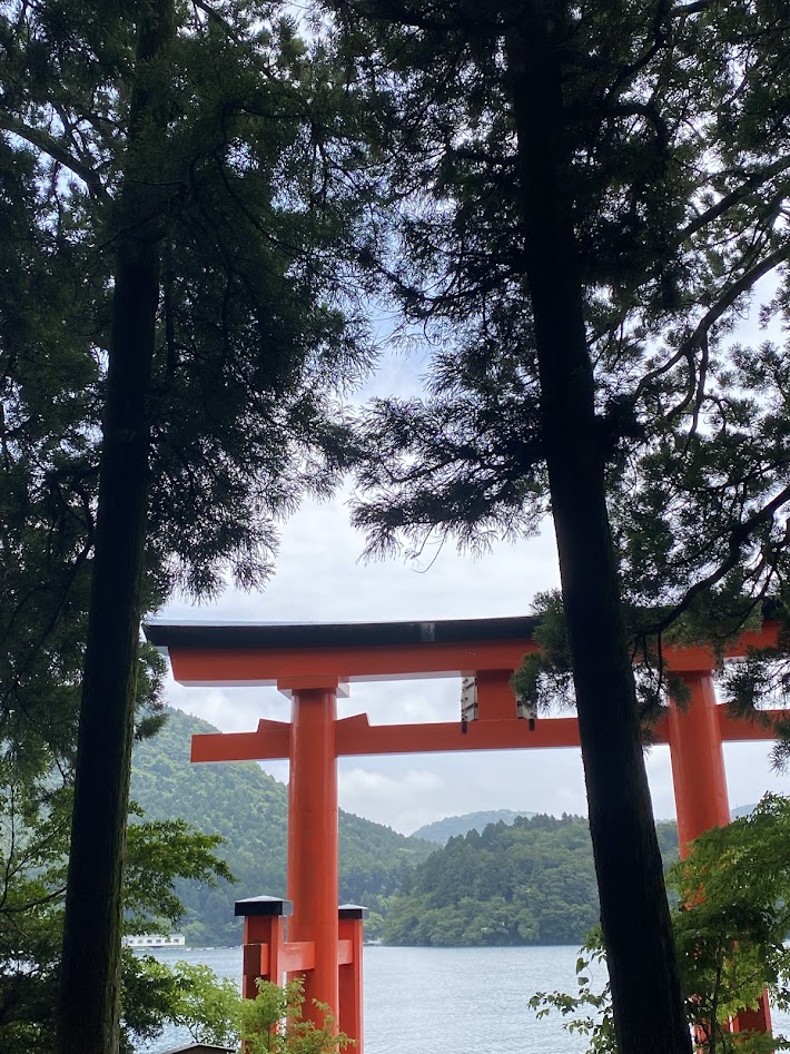 Hakone Lake Torii Gate